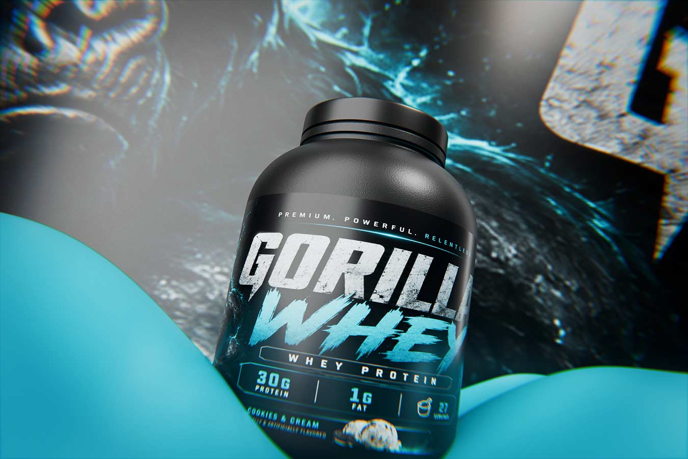 Gorilla Whey | Amazon A+ Content & 3D Renders